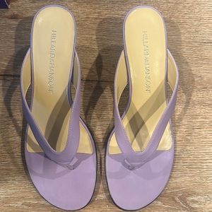 Hilard & Hanson Kitten Lilac Leather size 7 sandals